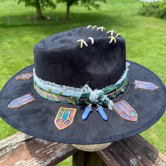 Fairy Inspired Halo Hat with Hand Made Stained Glass Windows - Picture 7 of 7